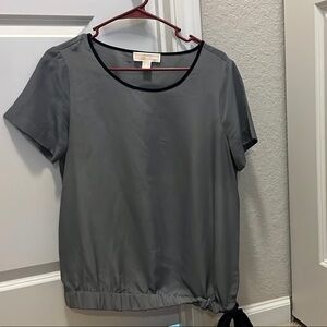 Michael Kors Gray Top w/Tie
